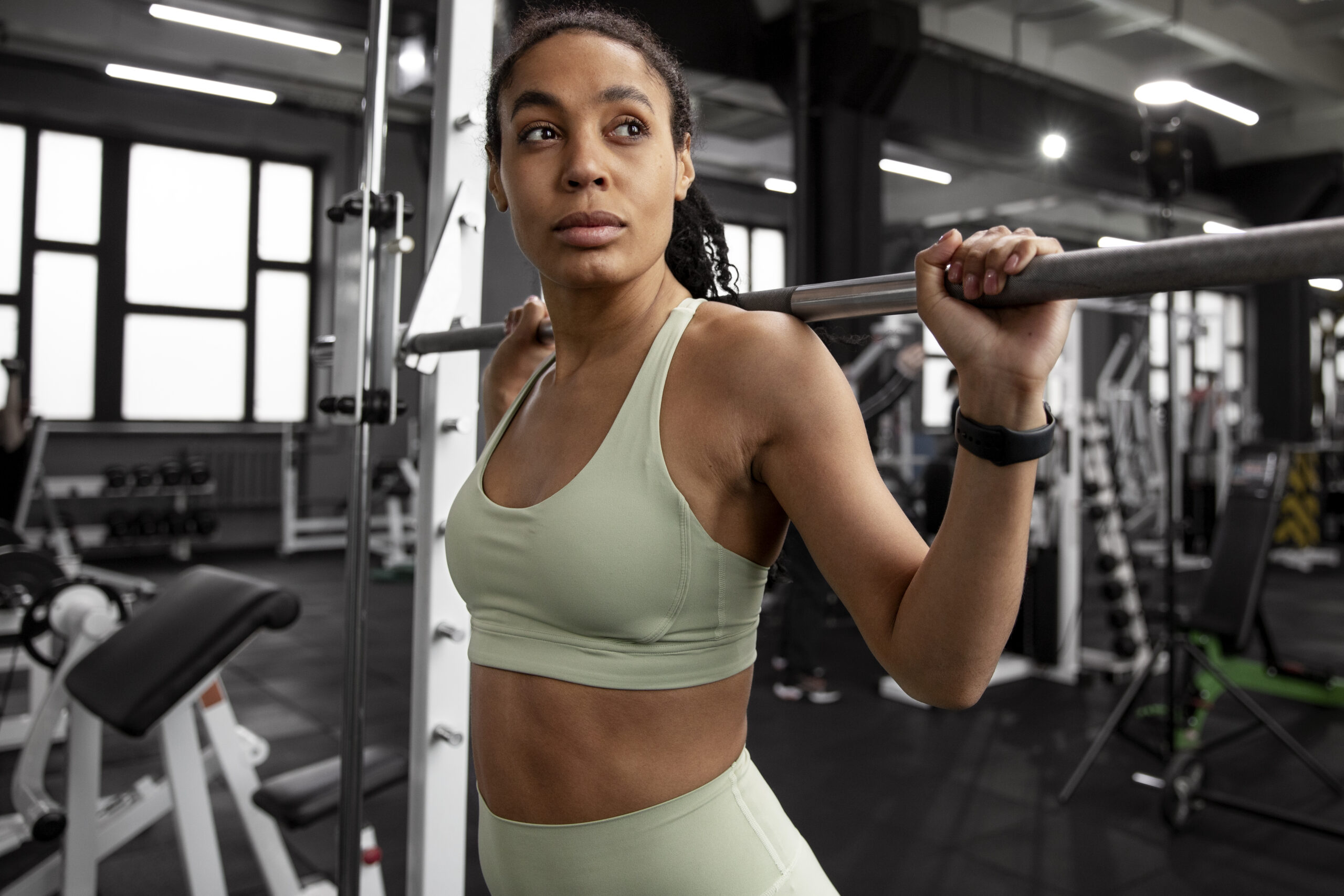 woman-training-weightlifting-gym