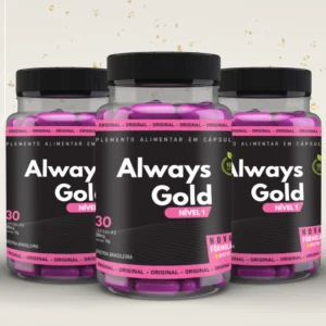 KIT 03 FRASCOS ALWAYS GOLD NÍVEL 1